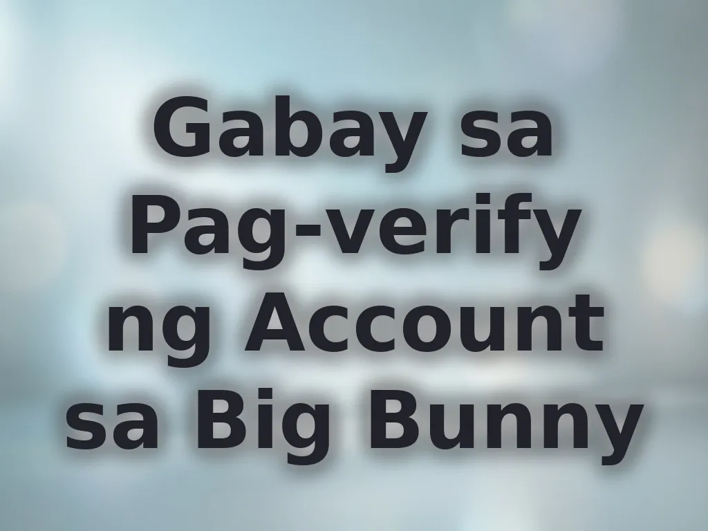 Account verification help